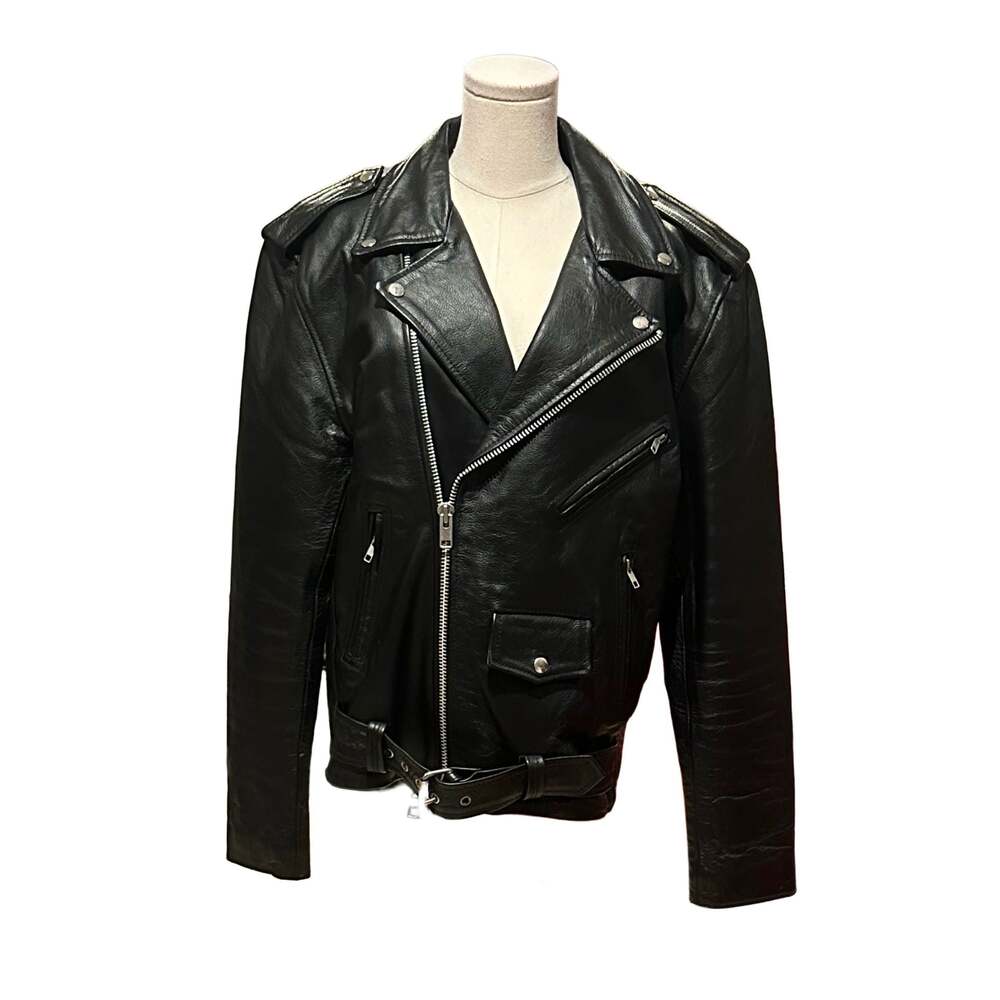 Milwaukee Leather SH1011 Men's Classic Brando Premium Leather Black Motorcycle